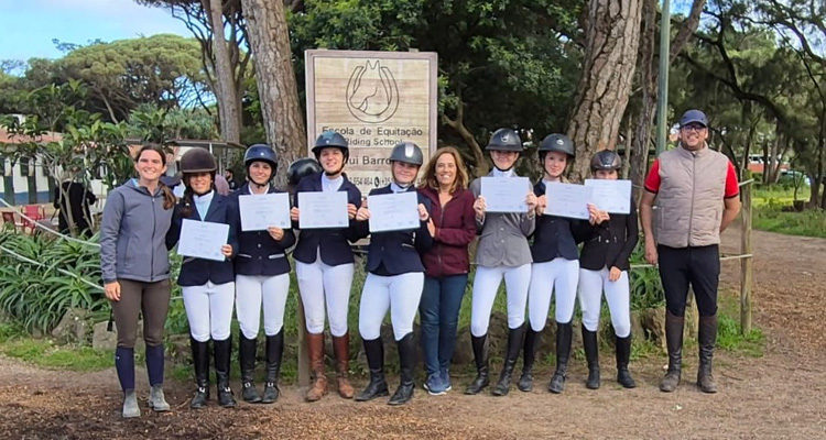 Yesterday was exam day at the Rui Barroso Riding School